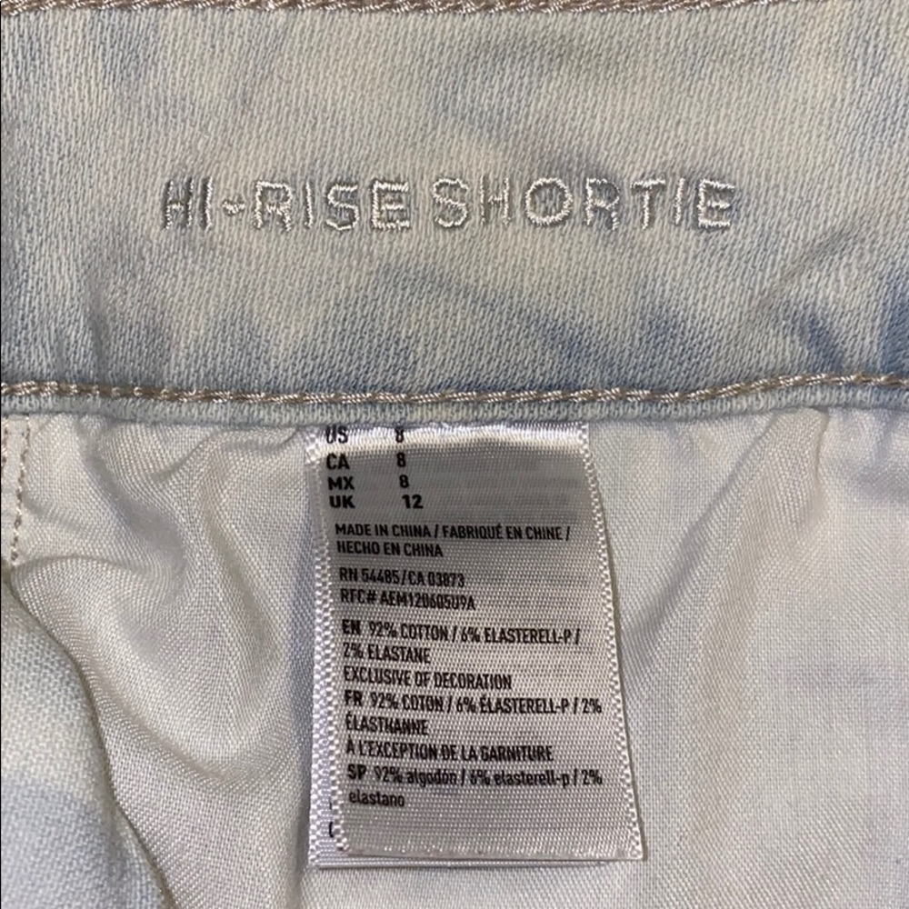 American Eagle High Rise Jean Short Size 8 - Picture 5 of 5